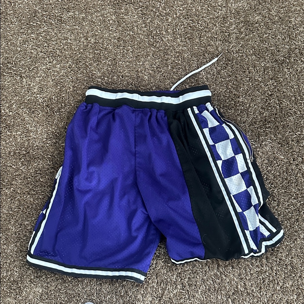 Purple and Black Sacramento Kings Shorts - Picture 3 of 3